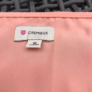 Long-sleeve lightweight peachy tunic.